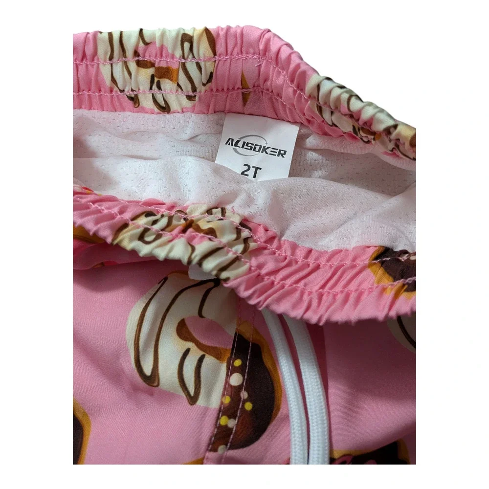 Alisoker-Kids - Pink - Donut Swim Shorts - Size 2T - Summer Fun - NWOT